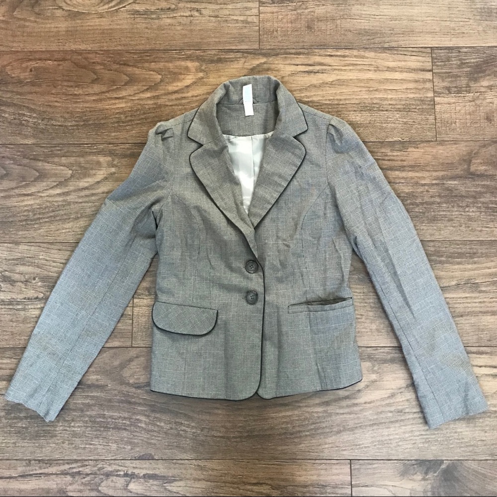 Brown Plaid Blazer